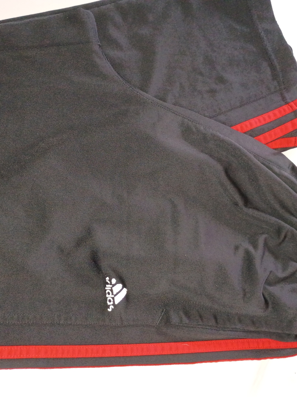 Adidas Men’s Black Sweat Pants with Red Trim